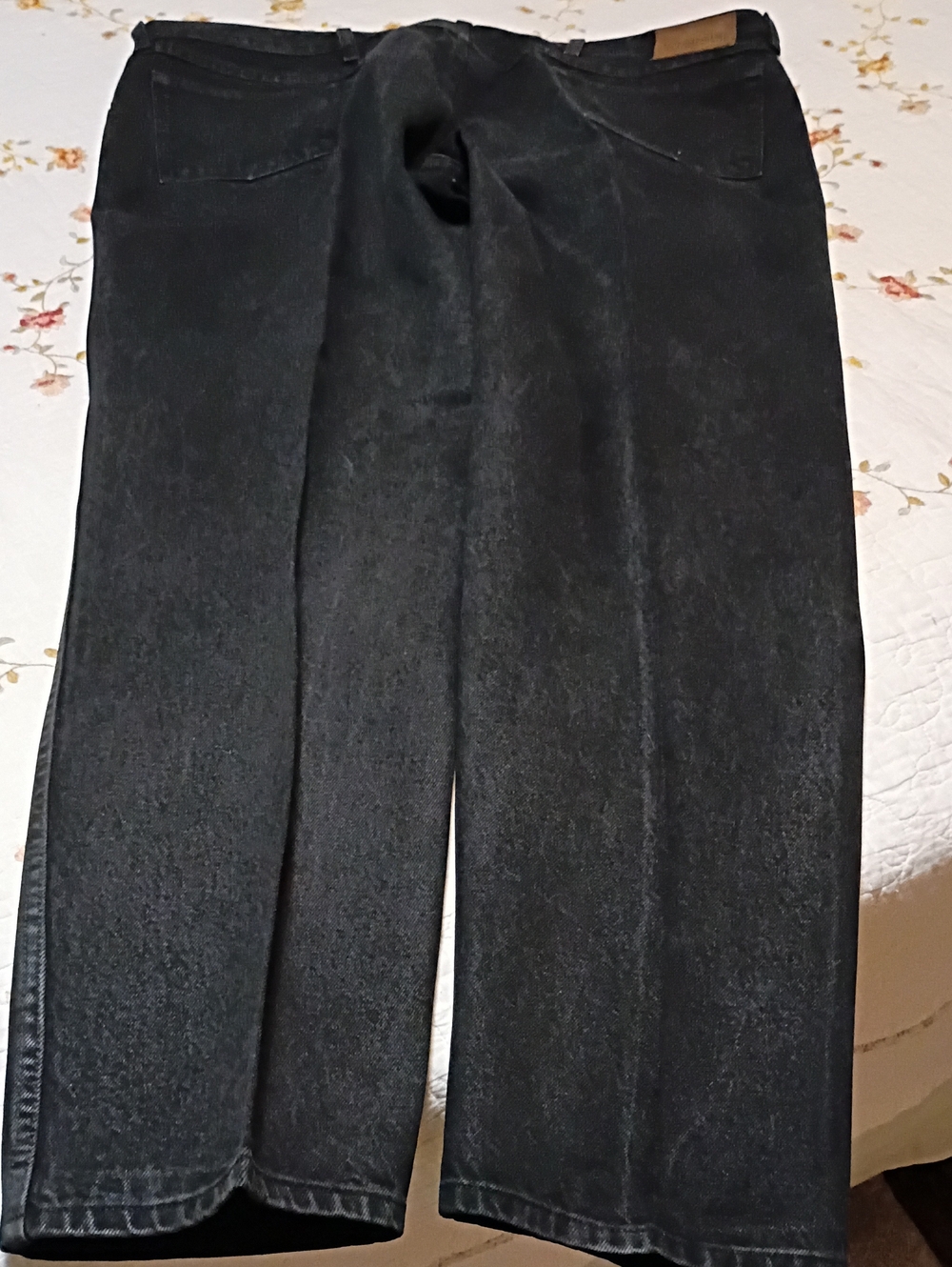 Wrangler Men's Black Chinos - Straight Leg